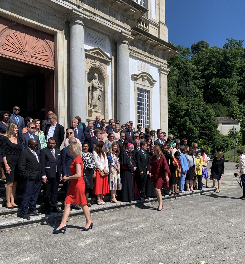 Bom Jesus Sanctuary with the embassadors living in Portugal. Braga, 2022
